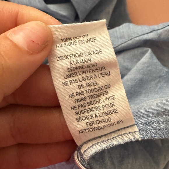 ULLA JOHNSON August Mini Dress in Chambray Size 4 - Picture 9 of 12